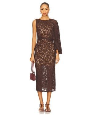 L'academie Ayden Midi Dress - Brown