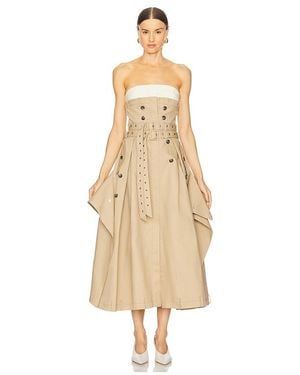 ROKH Bustierkleid - Natur