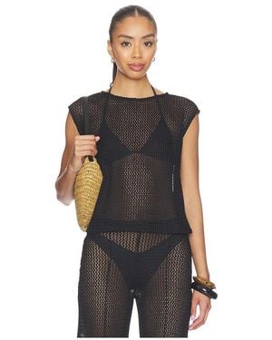 Ripley Rader Fishnet Lounge Tank - Black