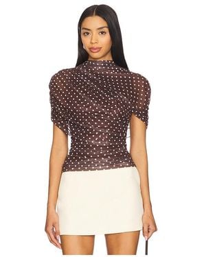 Amanda Uprichard X Revolve Evianna Top - Brown