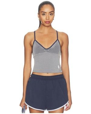 Free People X Fp Movement Perfectly Plated Plunge Cami Top - Blue
