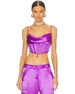retroféte Celia Top En Color Morado Talla (También En Xxs)