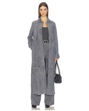 ZUT Studded Antar Coat - Grey