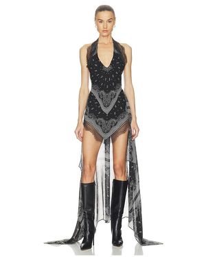HAELO Split Bandana Dress - Black