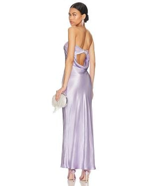 Bec & Bridge Moondance Strapless Midi Dress - Purple