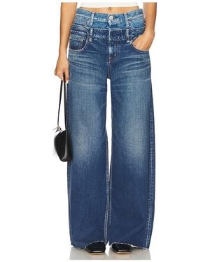Moussy Bogota Double Belt Jeans - Blue