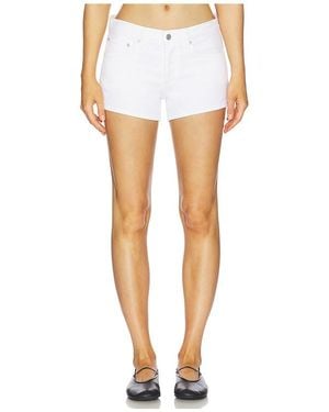 Agolde Low Rise Parker Shorts - White