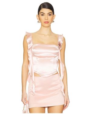 MORE TO COME Olivia Corset Top - Pink