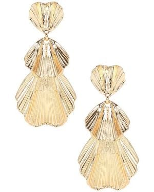 Shashi Petals Earring - Metallic