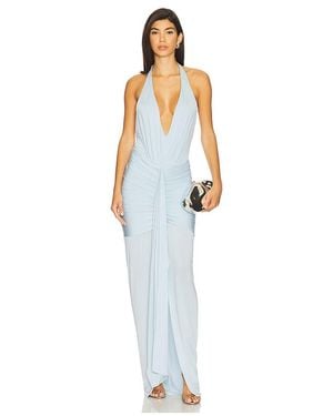 MOTHER OF ALL Kleid Viola - Weiß