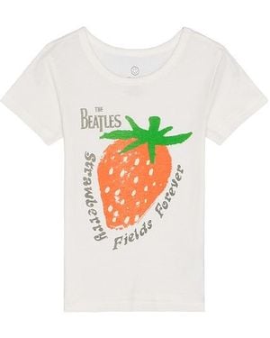 Junk Food The Beatles Strawberry Fields Forever Tシャツ - ホワイト