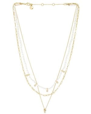 BaubleBar Layered Pearl Necklace - White