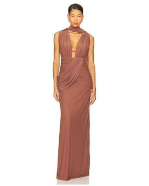 Deme by Gabriella Vestido Aurelia En Color Marrón Talla (También En Xs) - Multicolor