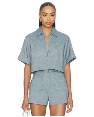 Matthew Bruch Popover Shirt - Blue
