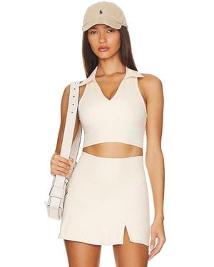 WellBeing + BeingWell Movewell Frankie Cropped Tank - Natural