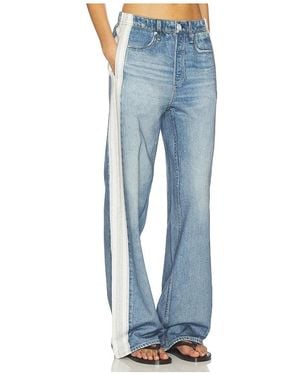 Rag & Bone Rb Miramar Terry Wide Jeans - Blau