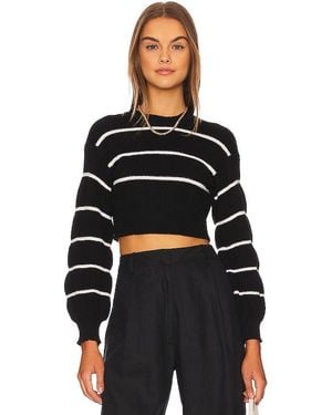 superdown Sophia Stripe Sweater - Black