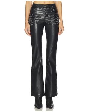 WeWoreWhat Low Rise Western Pant - Black