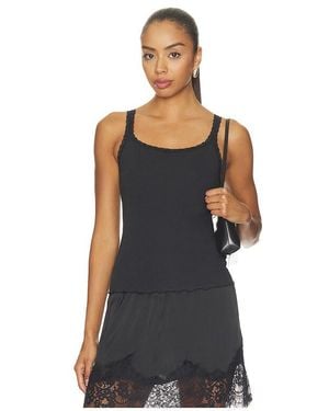 Skims Back To School Pointelle Cami Top - Black