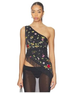 Nii HAI Lara Fringe Top - Black