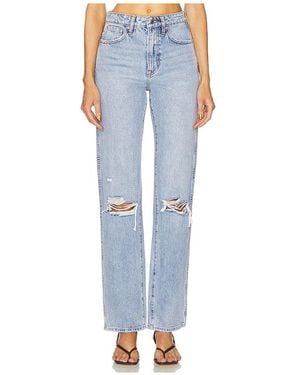 GRLFRND Sara Super High Rise Slim Straight - Blue