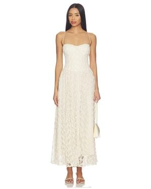 Bardot Estie Broderie Maxi Dress - White