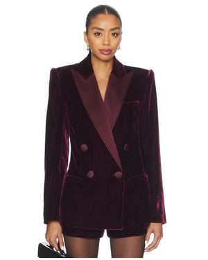 retroféte Reffie Velvet Blazer - Purple