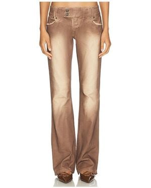 Jaded London Slim Stretch Bootcut Jeans - Natural