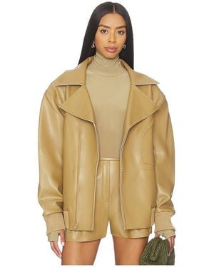 Norma Kamali Oversized Moto Jacket - Yellow