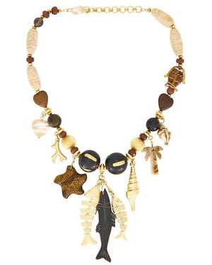 Brinker & Eliza Fisherman Necklace - Metallic