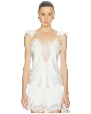 Bardot Ivy Lace Detail Camisole - White