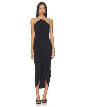Alexander Wang Kleid Structured Bodice Midi - Schwarz
