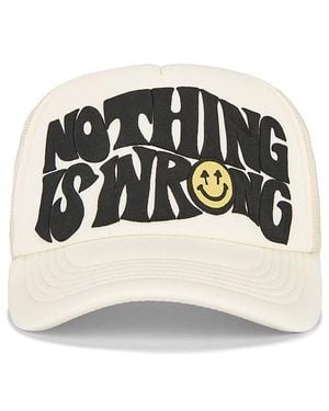 Happy Caps Nothing Is Wrong Trucker Hat - Black