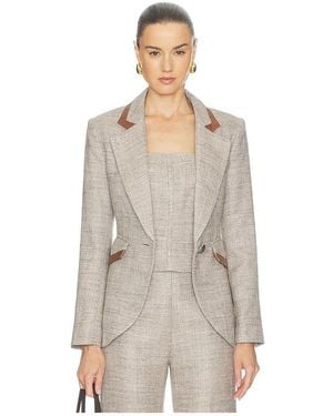 Smythe Taped Seamed Blazer - Natural