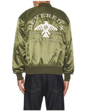 Devereux Golf The Thunderbird Bomber Jacket - Green
