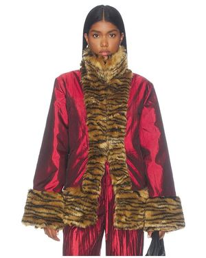 Kim Shui Akdeniz Satin Jacket - Red