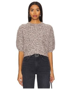 Astr Fuzzy Knit Pullover Jumper - Blue