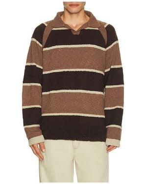Isa Boulder Hemd Stripped - Schwarz