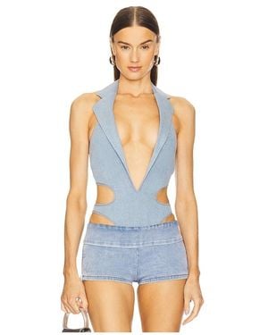 Poster Girl Portia Bodysuit - Blue