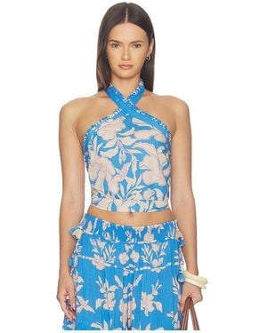 Poupette Suma Top en Blue - Bleu