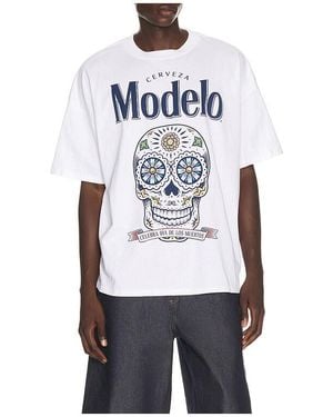 Bioworld Modelo Tee - White