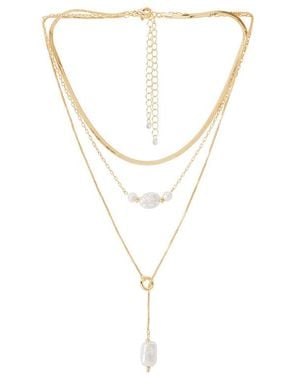 8 Other Reasons Layered Necklace - White