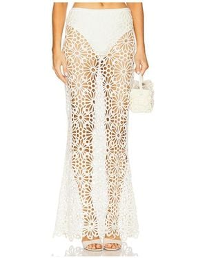 Norma Kamali Obie Long Skirt - White