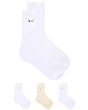 437 The 3 Pack Socks - White