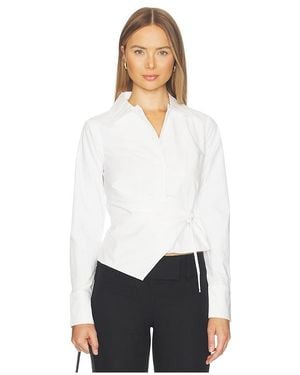 ALL THE WAYS Xandra Wrap Top - White