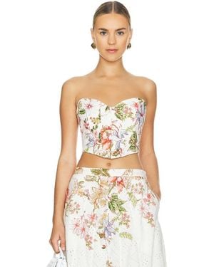 Hemant & Nandita Corset Top - White