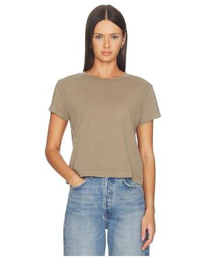Agolde Adine Tee Shrunken Tee - Blue