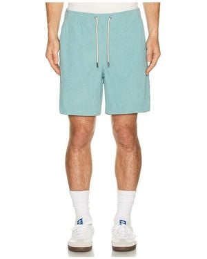 Fair Harbor Wilder Stretch Corduroy Shorts - Blue