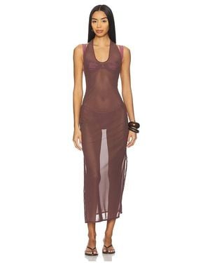 FAE Maxikleid Ava - Braun