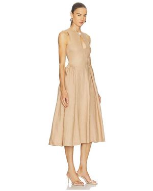 LPA Carla Midi Dress in Blue | Lyst